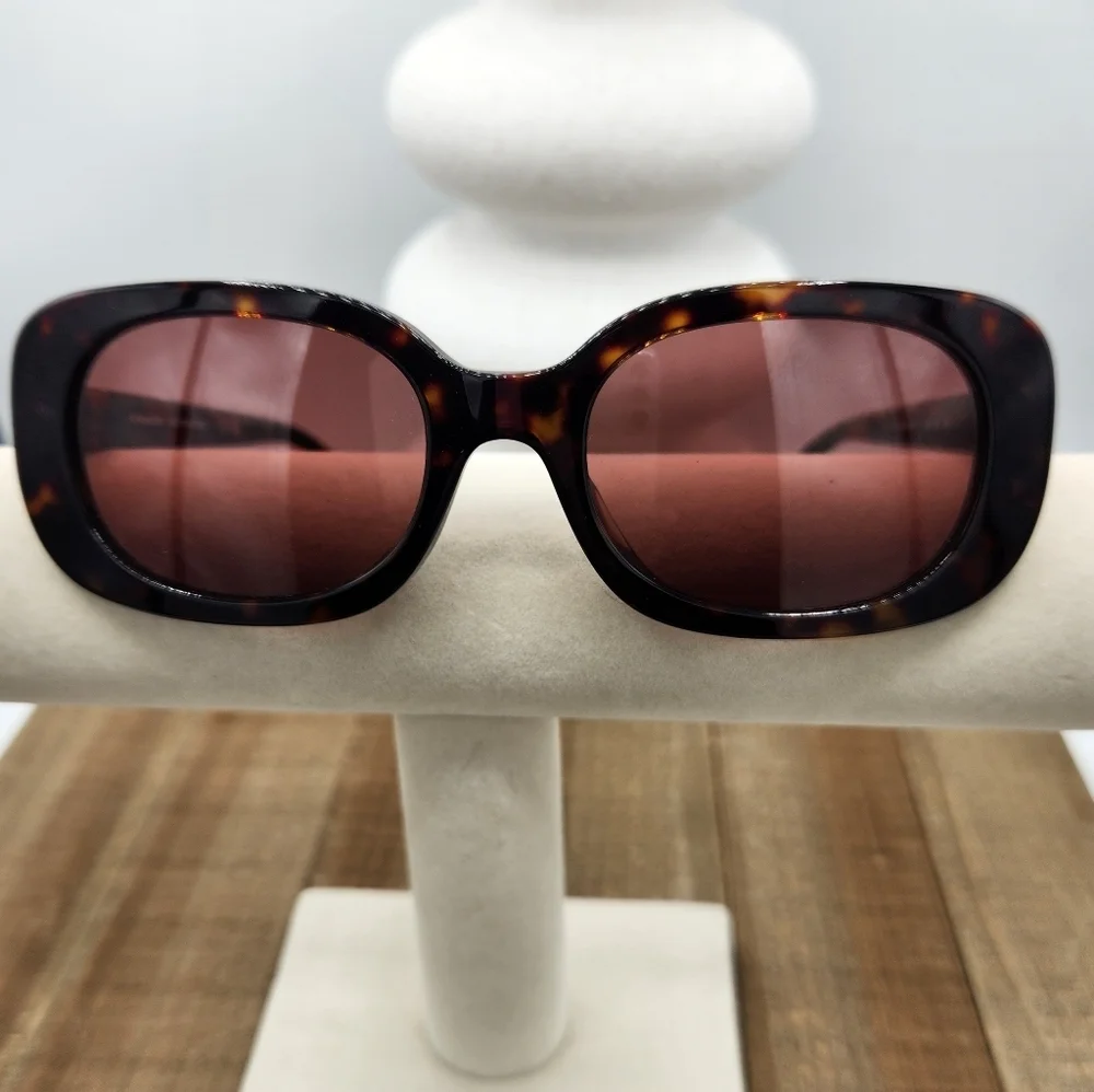 NEW! Coach Tortoise Shell w/ Violet Lense Sunglasses / Shades